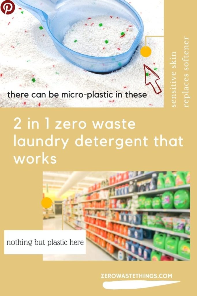 Zero waste detergent for laundry #zerowaste #zerowasteliving isles of plastic bottles that could be reduced