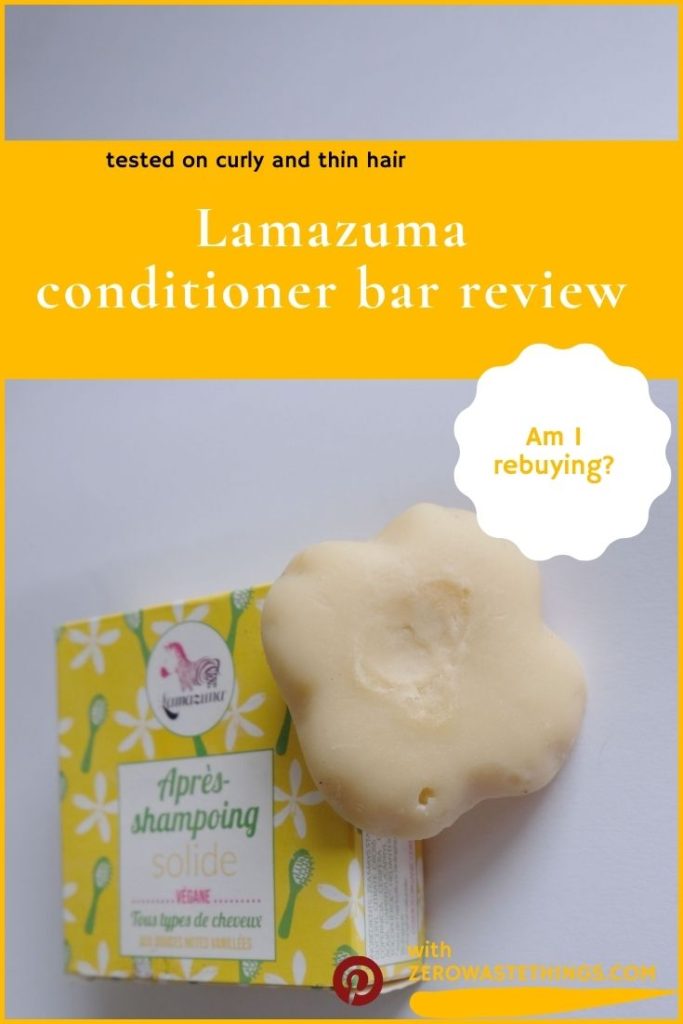zero waste things Lamazuna conditioner bar review solid conditioner eco-friendly