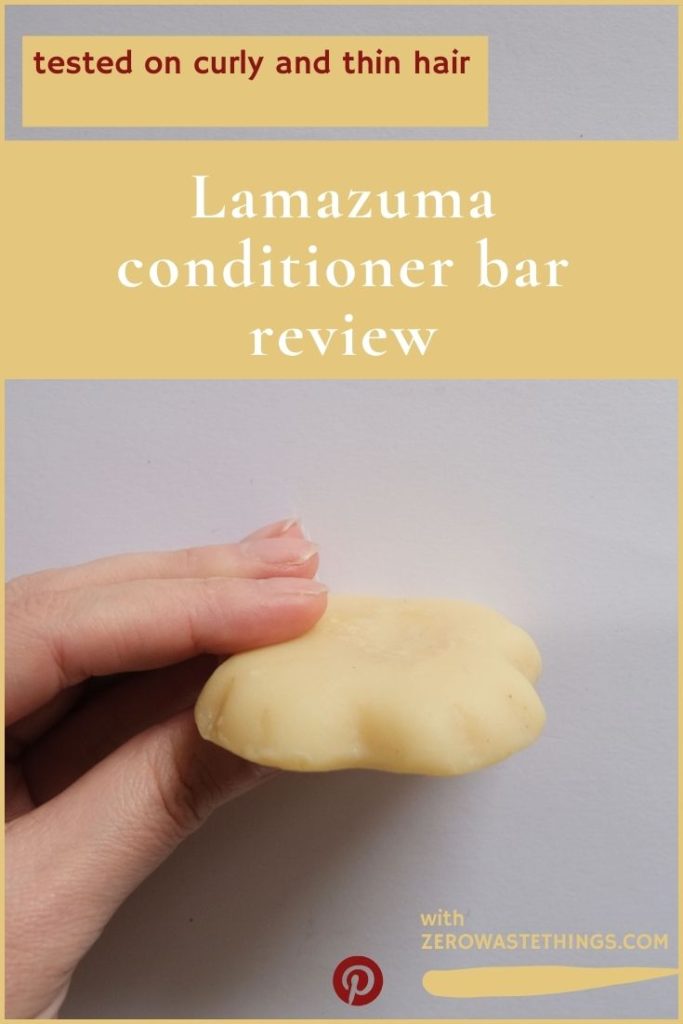 zero waste things Lamazuna conditioner bar review solid conditioner eco-friendly #zerowaste
